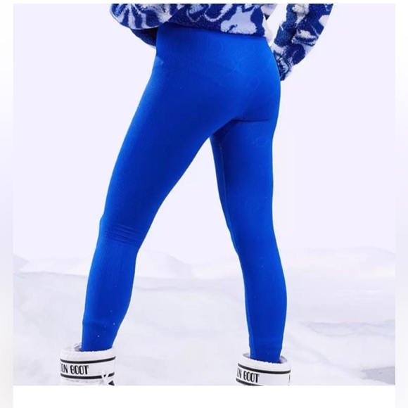 NWT ASOS Ski Thermal Base Layer Leggings, royal blue- size Medium - Picture 6 of 7